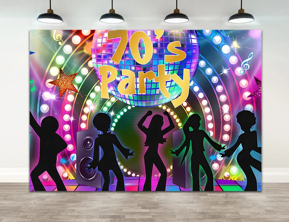 Happy Birthday Disco Banner Backdrop 70s 80s 90s Disco Fever Dance Let's Glow Crazy Background Hippie Party Decor Supplies
Happy Birthday Disco Banner Backdrop 70s 80s 90s Disco Fever Dance Let's Glow Crazy Background Hippie Party Decor Supplies