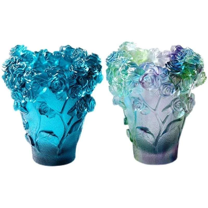 Eastern High-end Roses Design Vase Flowers Container Color Glazed Pot Fascination Luxry Crystal Artwork Desktop Arab Home Decor.
Eastern High-end Roses Design Vase Flowers Container Color Glazed Pot Fascination Luxry Crystal Artwork Desktop Arab Home Decor.