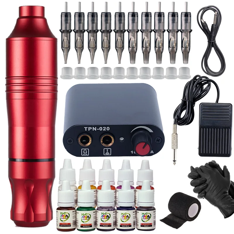 Professional Tattoo Machine Kits With Power Supply Rotary Pen Cartridges Needles Permanent Makeup Machine Color Inks Set
Professional Tattoo Machine Kits With Power Supply Rotary Pen Cartridges Needles Permanent Makeup Machine Color Inks Set
