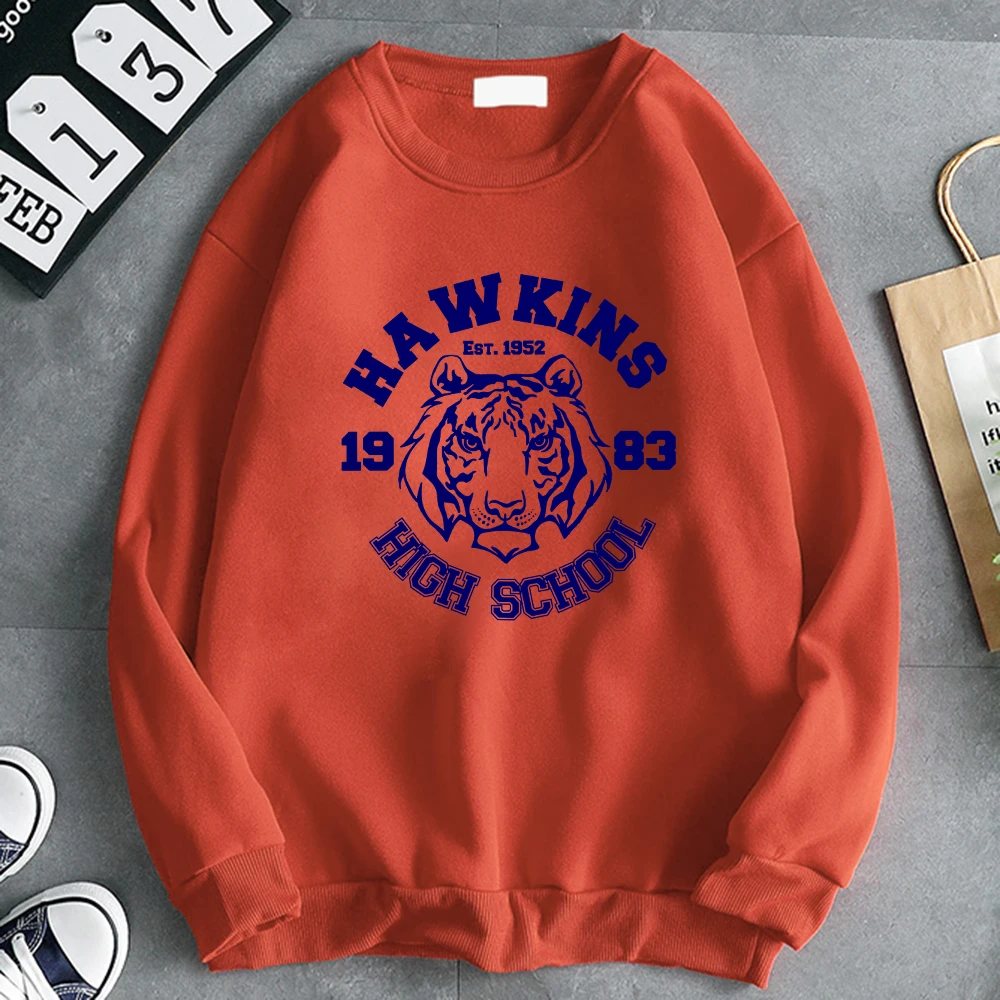 Hawkins High School 1983 Tiger Printed Hoody Man Creativity Crewneck Hoodie Pattern Oversize Sweatshirt Casual Crewneck Menswear
Hawkins High School 1983 Tiger Printed Hoody Man Creativity Crewneck Hoodie Pattern Oversize Sweatshirt Casual Crewneck Menswear