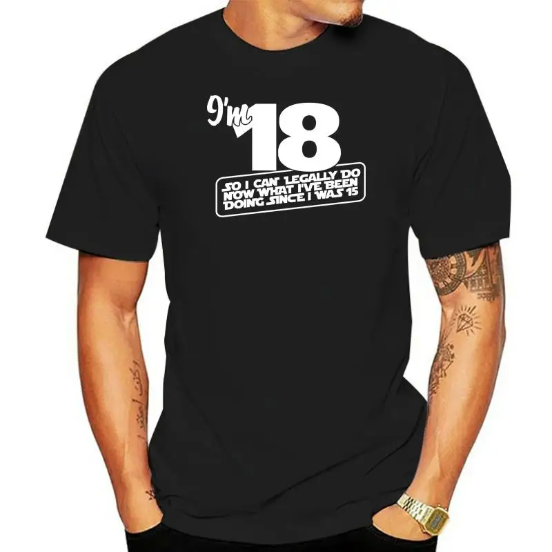 I'm 18 Design 18-й день рождения, футболка, новые футболки, новые милые топы, Мужская футболка с принтом солнечного света, базовые модели
I'm 18 Design 18-й день рождения, футболка, новые футболки, новые милые топы, Мужская футболка с принтом солнечного света, базовые модели