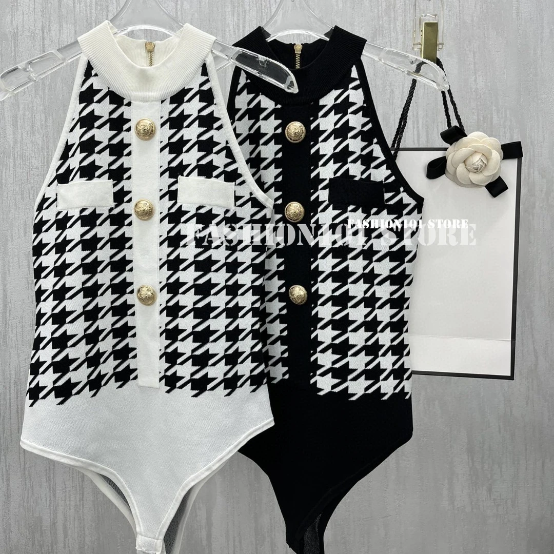 Luxury designer women fashion clothes Clothing spring Autumn Stand Collar Jumpsuit Knitted slim fit sexy bodycon romper bodysuit
Luxury designer women fashion clothes Clothing spring Autumn Stand Collar Jumpsuit Knitted slim fit sexy bodycon romper bodysuit