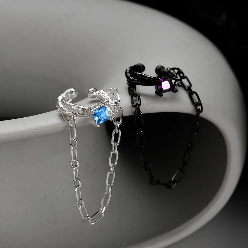 E5130 ZFSILVER Fashion S925 Silver Kroean Chain Square Zircon Texture Earring Ears Clips Jewelry For Women Charm Party Gift Girl
E5130 ZFSILVER Fashion S925 Silver Kroean Chain Square Zircon Texture Earring Ears Clips Jewelry For Women Charm Party Gift Girl