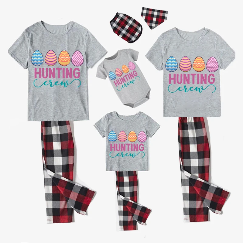 Easter Family Matching Pajamas Exclusive Design Happy Easter Eggs Hunting Crew Gray Pajamas Set
Easter Family Matching Pajamas Exclusive Design Happy Easter Eggs Hunting Crew Gray Pajamas Set