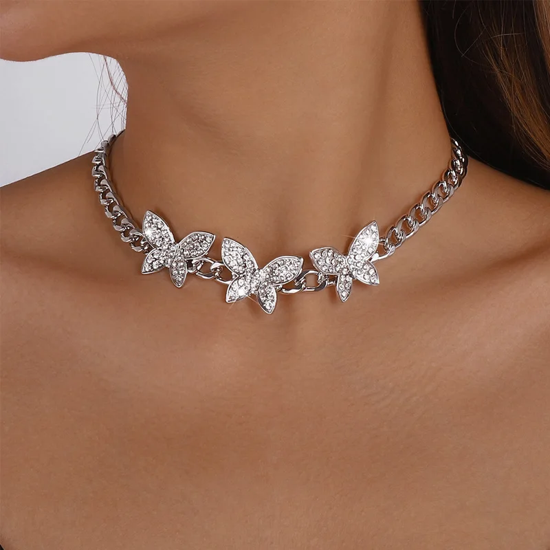 Korean Fashion Elegant Luxurious Minority Design Diamond Butterfly Hip-hop Necklace For Women Retro Temperament Jewelry Gifts
Korean Fashion Elegant Luxurious Minority Design Diamond Butterfly Hip-hop Necklace For Women Retro Temperament Jewelry Gifts