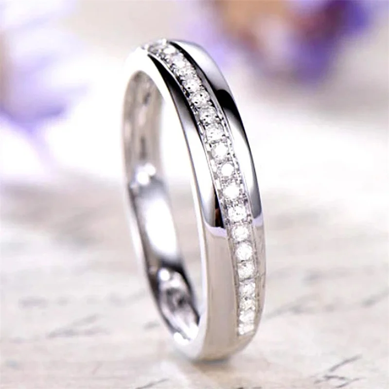 UILZ Plain Cubic Zirconia Finger Rings Silver Color Channel Setting Ring For Women Party Engagement Hot Sale Jewelry Wholesale
UILZ Plain Cubic Zirconia Finger Rings Silver Color Channel Setting Ring For Women Party Engagement Hot Sale Jewelry Wholesale