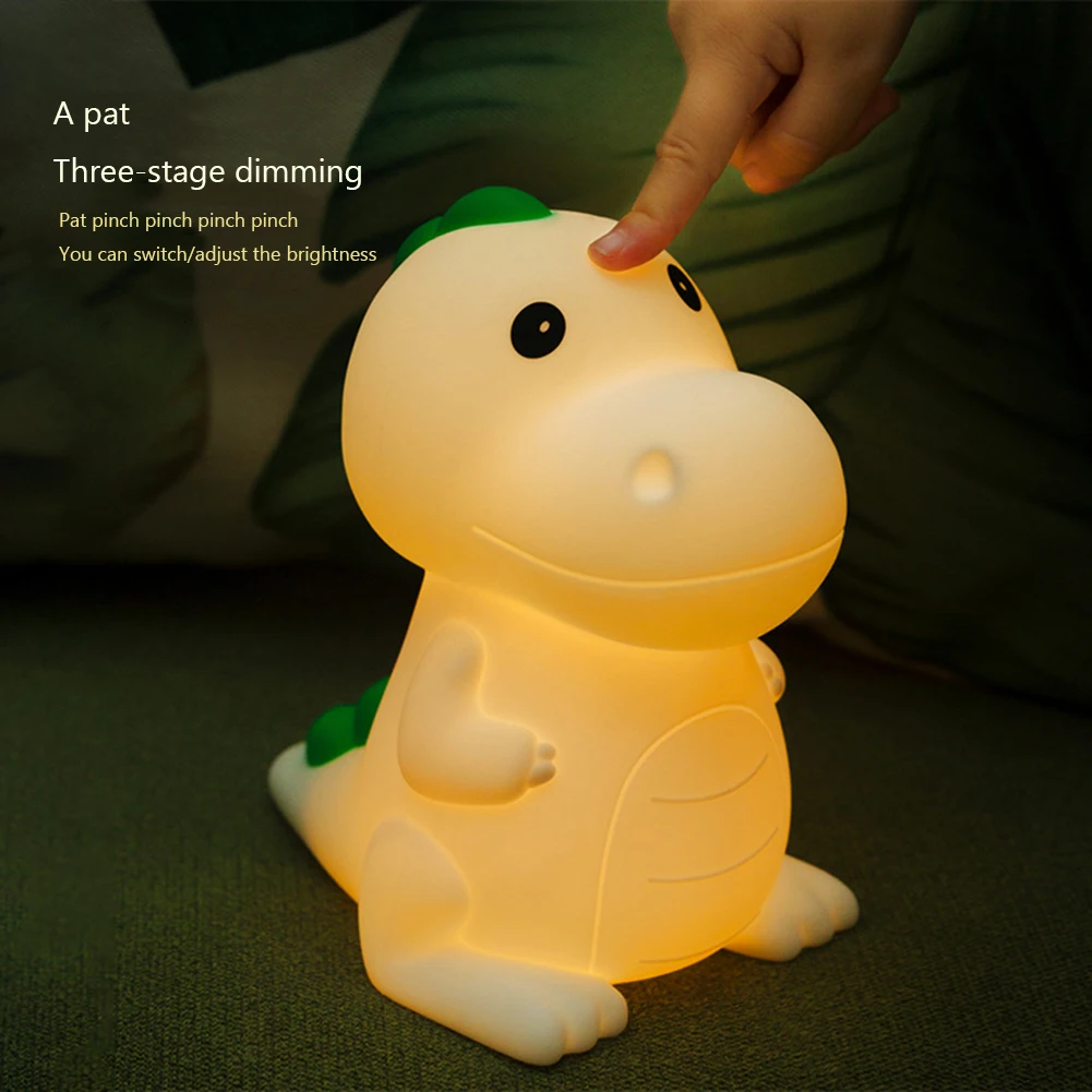 

Силиконовая Настольная лампа с регулировкой яркости, цветная креативная Экологически чистая лампа с USB-зарядкой для детей, праздничный подарок