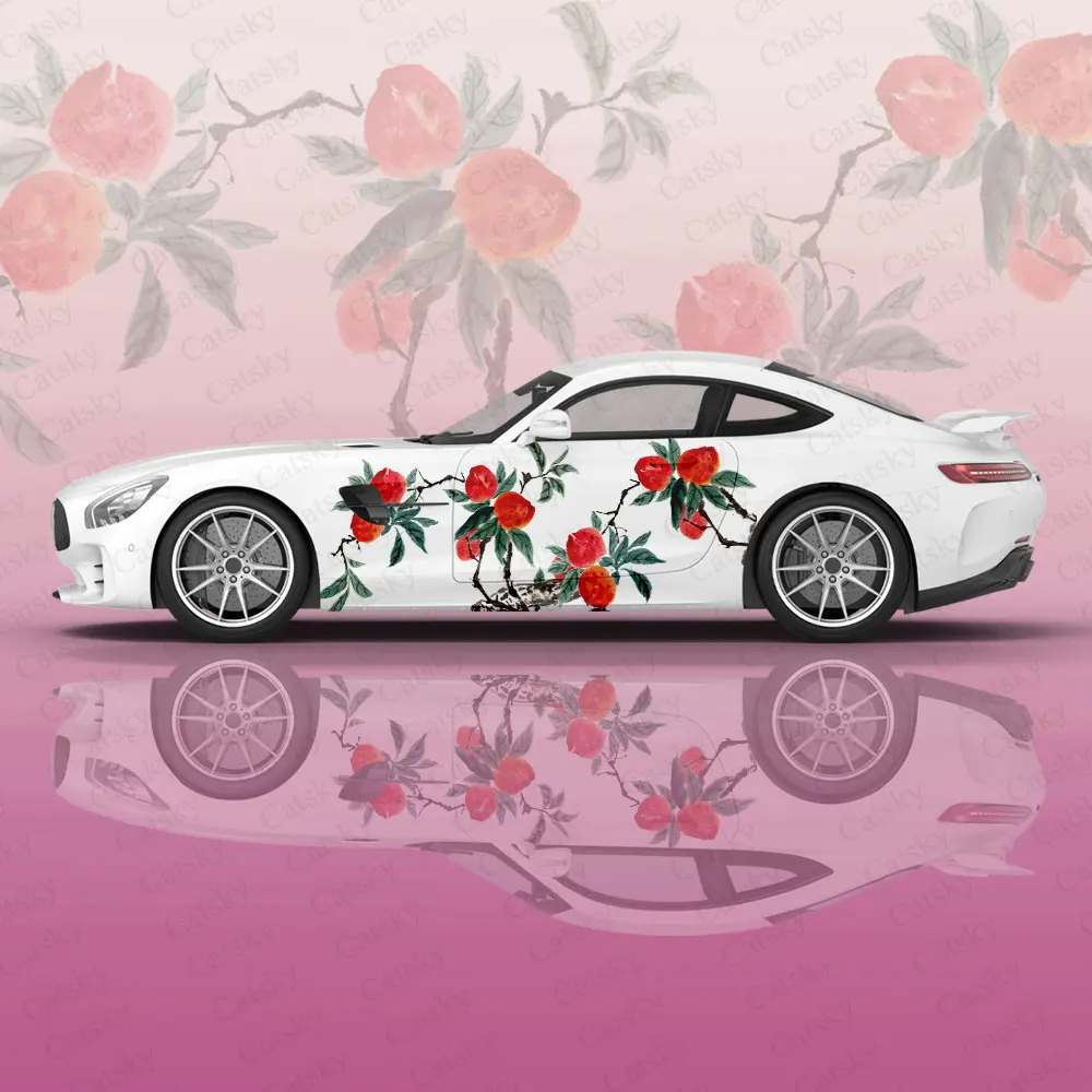 Ink Peach Tree Car Hood Bonnet Vinyl Decals Protect Door Side Skirt Sticker Vinyl Wrap Body Decoration Stripes Racing Sticker
Ink Peach Tree Car Hood Bonnet Vinyl Decals Protect Door Side Skirt Sticker Vinyl Wrap Body Decoration Stripes Racing Sticker