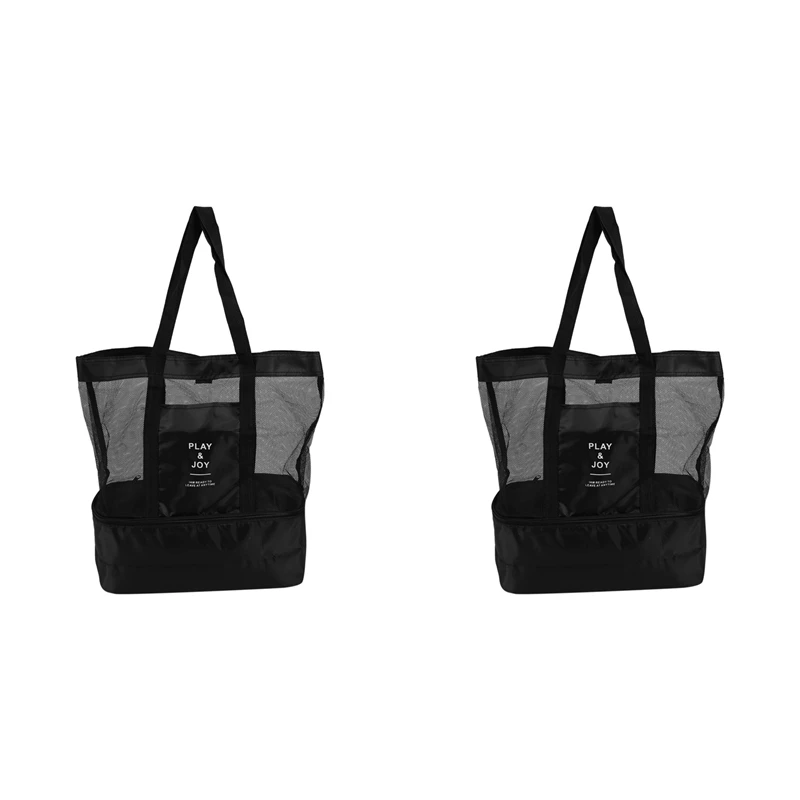 2X 2 In 1 Mesh Beach Zipper Pocket With Integrated Cool Bag, Invisible Insulation Bag, Tote Bag Camping Up To 8Kg
2X 2 In 1 Mesh Beach Zipper Pocket With Integrated Cool Bag, Invisible Insulation Bag, Tote Bag Camping Up To 8Kg