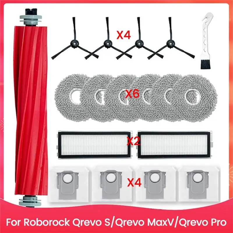 Набор аксессуаров A20M для Roborock Qrevo S/Qrevo Maxv/Qrevo Pro, детали для пылесоса, основная боковая щетка, фильтры Hepa, мешки для швабры
Набор аксессуаров A20M для Roborock Qrevo S/Qrevo Maxv/Qrevo Pro, детали для пылесоса, основная боковая щетка, фильтры Hepa, мешки для швабры