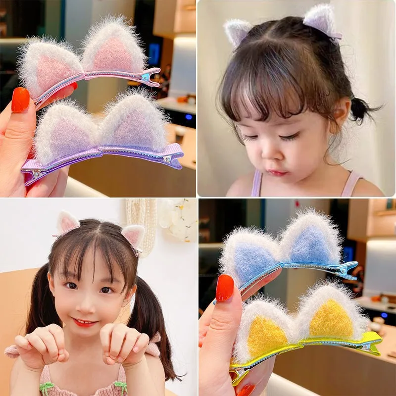 Girls Hair Pins and Clips Cute Plush Cat Ears Hairpins Women Sweet Barrettes Kids Fashion Ornaments Gift Baby Hair Accessories
Girls Hair Pins and Clips Cute Plush Cat Ears Hairpins Women Sweet Barrettes Kids Fashion Ornaments Gift Baby Hair Accessories