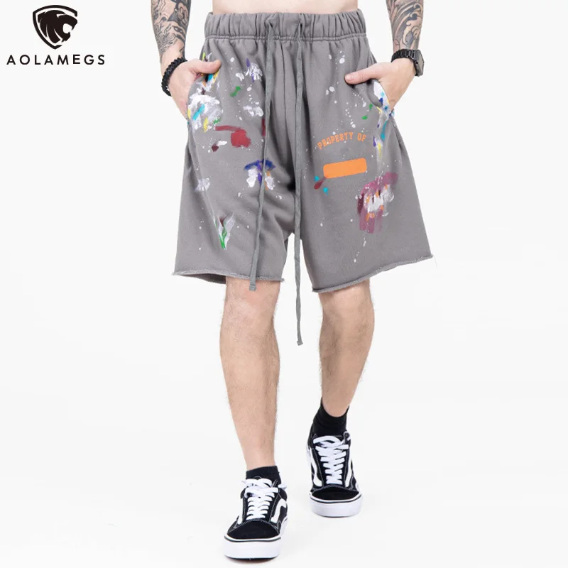 Aolamegs Men's Shorts Graffiti Furry Side Distressed Drawstring Elastic Waist Short Pant Retro Advance Streetwear Men's Clothing
Aolamegs Men's Shorts Graffiti Furry Side Distressed Drawstring Elastic Waist Short Pant Retro Advance Streetwear Men's Clothing