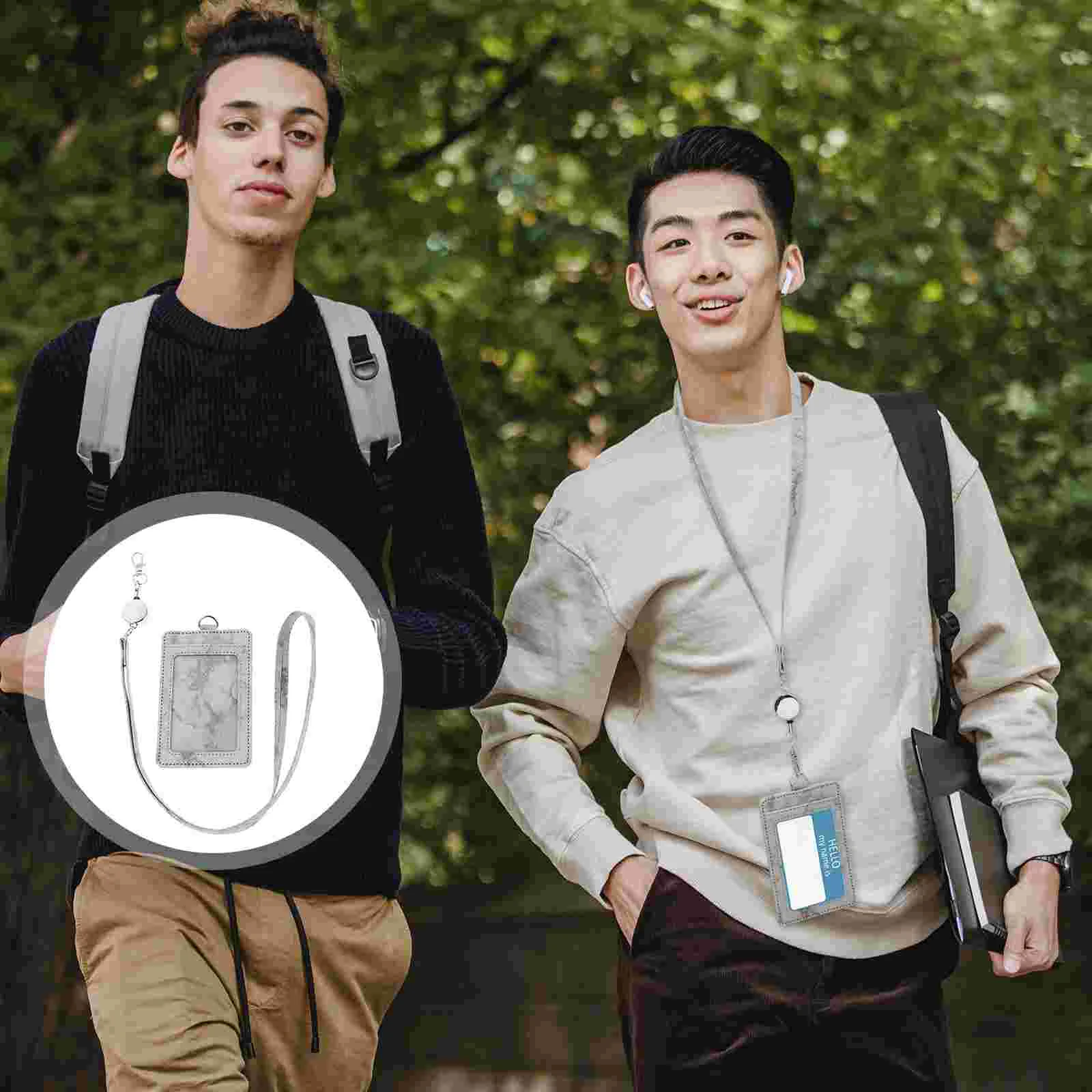 Holder Id Cover Badge Work Lanyard Pu Students Name Tag Pouches Vertical Protector Pass Design Hanger Sleeve Identification Duty 
Holder Id Cover Badge Work Lanyard Pu Students Name Tag Pouches Vertical Protector Pass Design Hanger Sleeve Identification Duty