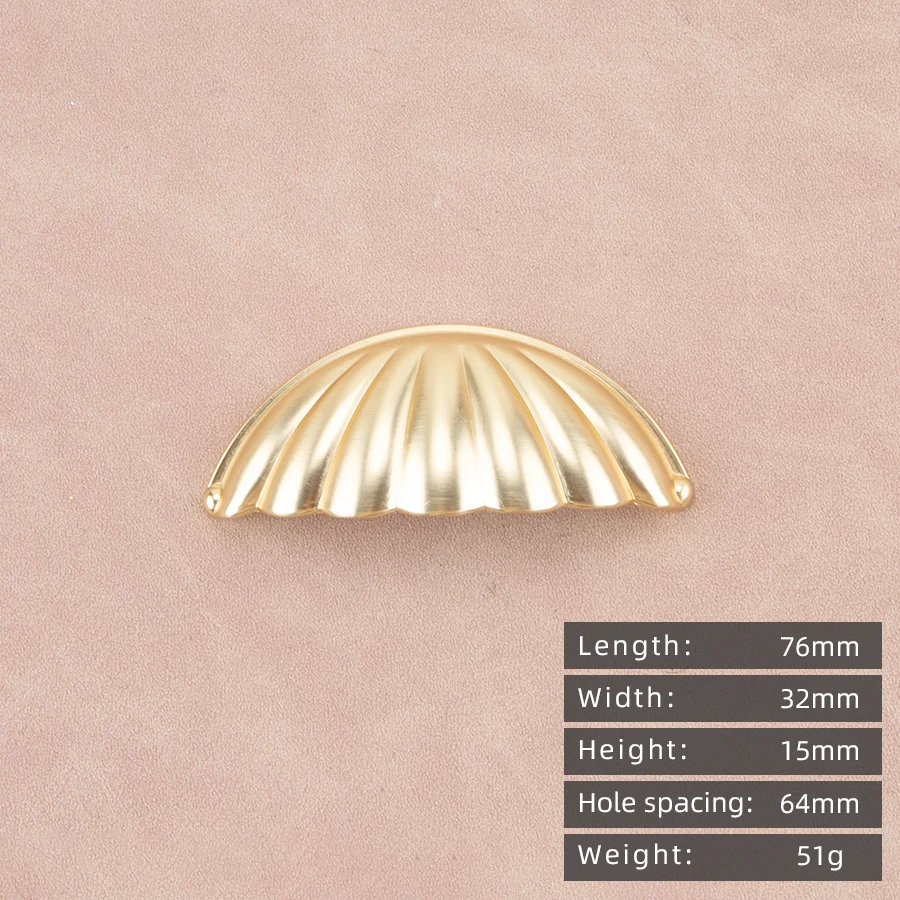 KEDLO Мебельная фурнитура Модная полукруглая ракушка Бронзовая ручка Ящик шкафа Золотая ручка Ручка шкафа
KEDLO Мебельная фурнитура Модная полукруглая ракушка Бронзовая ручка Ящик шкафа Золотая ручка Ручка шкафа