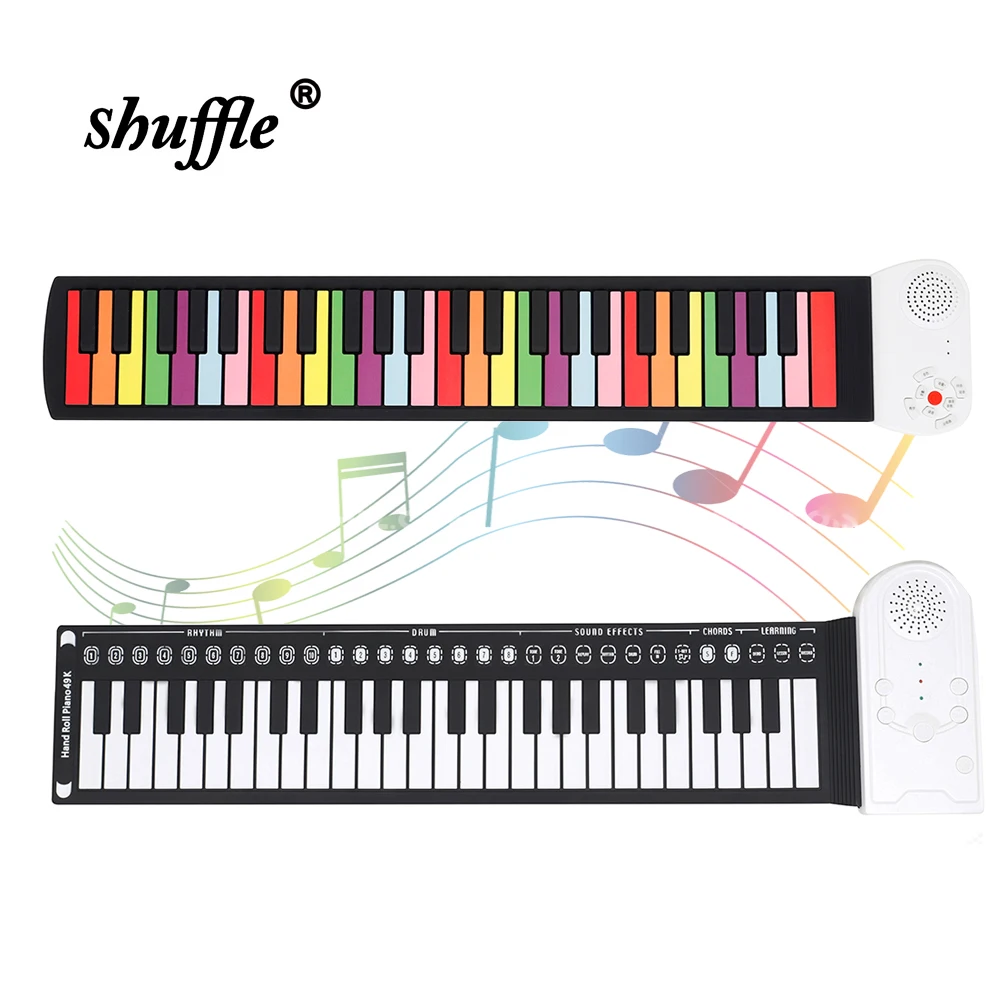 

49 Keyboard Piano Digital Portable Soft Silicone Electronic Organ Midi Keyboards Piano Musical Instrument for Kids Gift