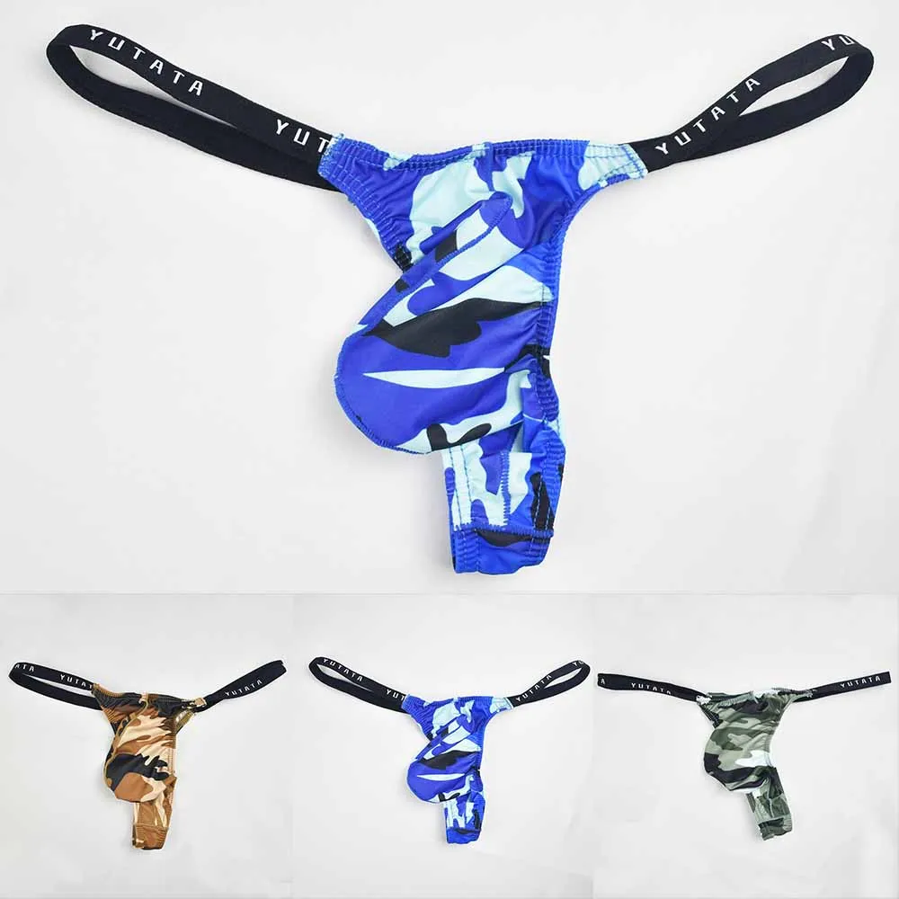 Men G String Thongs Camouflage Briefs Sexy Bulge Pouch Bikini Panties Low Waist Breathable Jockstraps Cuecas Enhance T-Back
Men G String Thongs Camouflage Briefs Sexy Bulge Pouch Bikini Panties Low Waist Breathable Jockstraps Cuecas Enhance T-Back