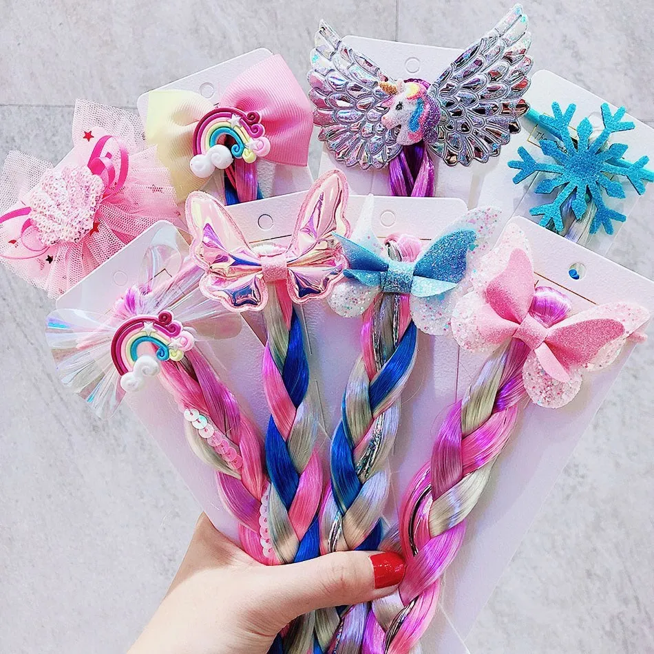 New Unicorn Wig Accessories For Girl Colorful Cute Headband Kids Halloween Party Dress Accessories Child Fashion Hairpins Hair
New Unicorn Wig Accessories For Girl Colorful Cute Headband Kids Halloween Party Dress Accessories Child Fashion Hairpins Hair