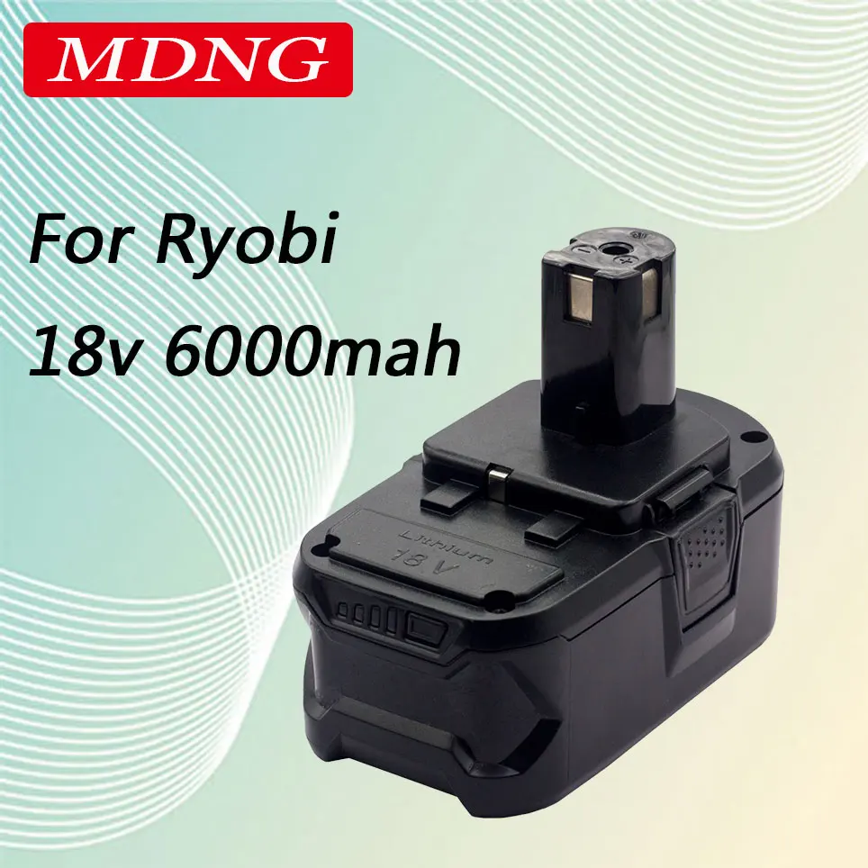 Replace Ryobi ONE18V Wireless Power Tool BPL1820 P108 P109 P106 RB18L50 RB18L40 Lithium Ion Battery 6000mAh
Replace Ryobi ONE18V Wireless Power Tool BPL1820 P108 P109 P106 RB18L50 RB18L40 Lithium Ion Battery 6000mAh