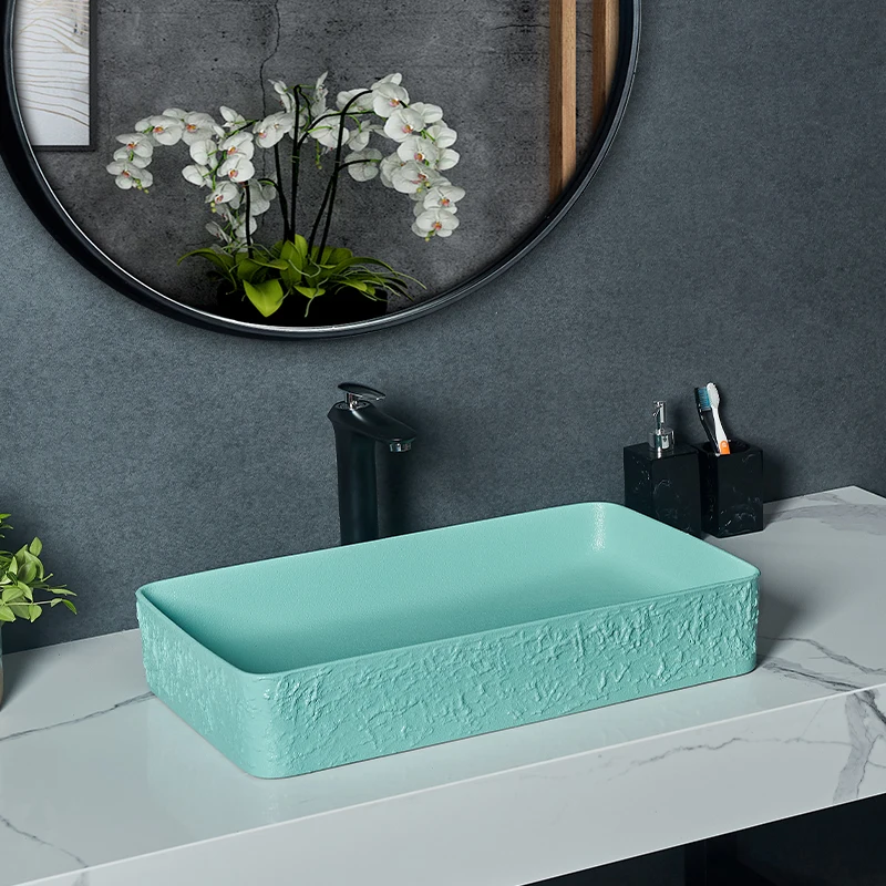 Nordic Light Luxury Green Above Counter Basin Square Ceramic Washbasin Pool Household Washbasin Single Basin Art Basin
Nordic Light Luxury Green Above Counter Basin Square Ceramic Washbasin Pool Household Washbasin Single Basin Art Basin