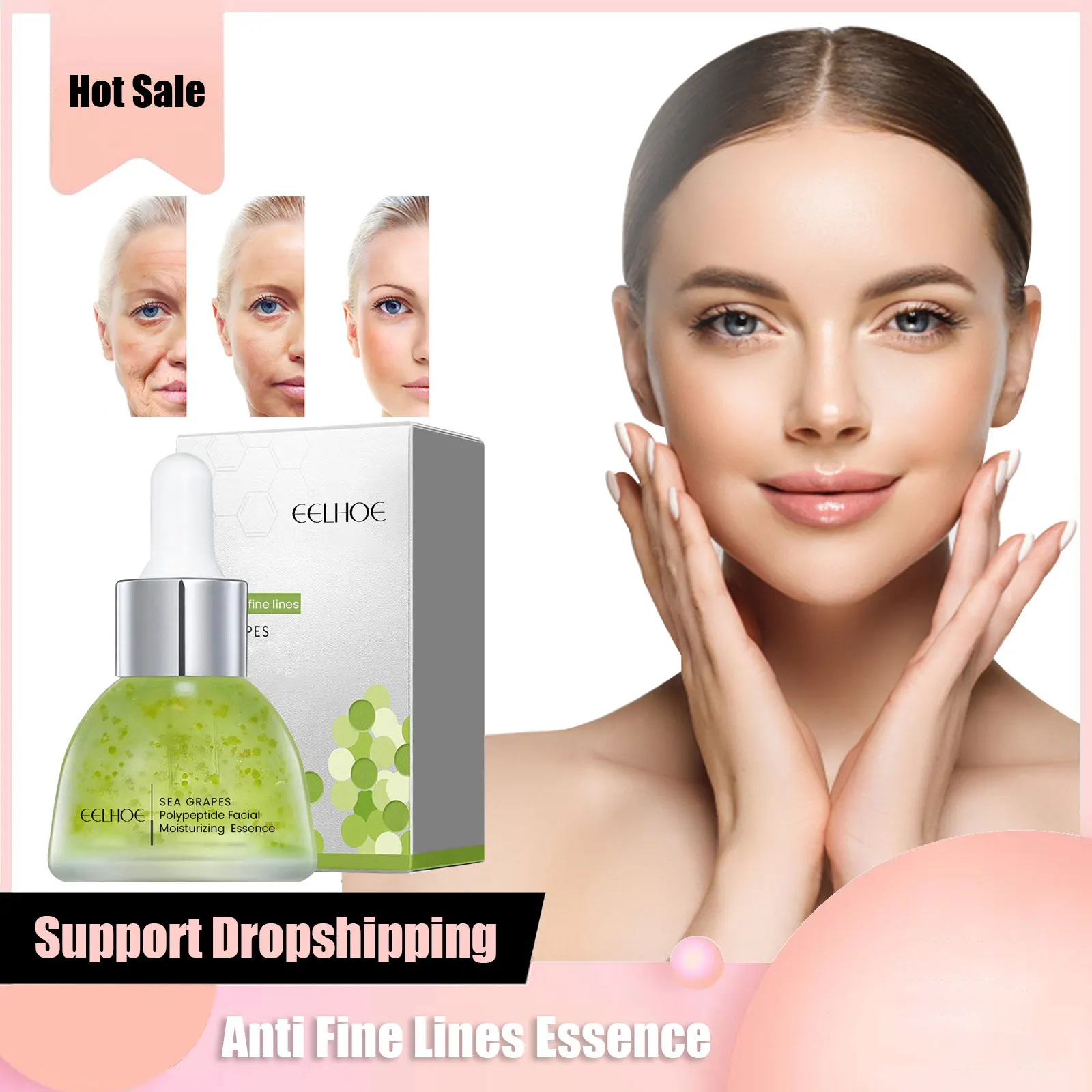 Tightening Fine Lines Serum Moisturizing Anti Aging Lifting Firming Fade Eyes Lines Sea Grape Instant Remove Wrinkles Essence
Tightening Fine Lines Serum Moisturizing Anti Aging Lifting Firming Fade Eyes Lines Sea Grape Instant Remove Wrinkles Essence