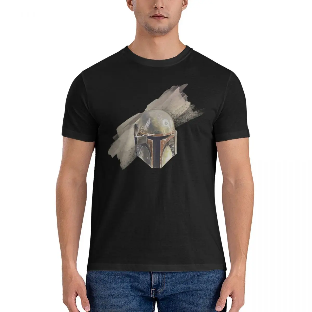 Футболка мужская с коротким рукавом и круглым вырезом, из чистого хлопка 
Футболка мужская с коротким рукавом и круглым вырезом, из чистого хлопка