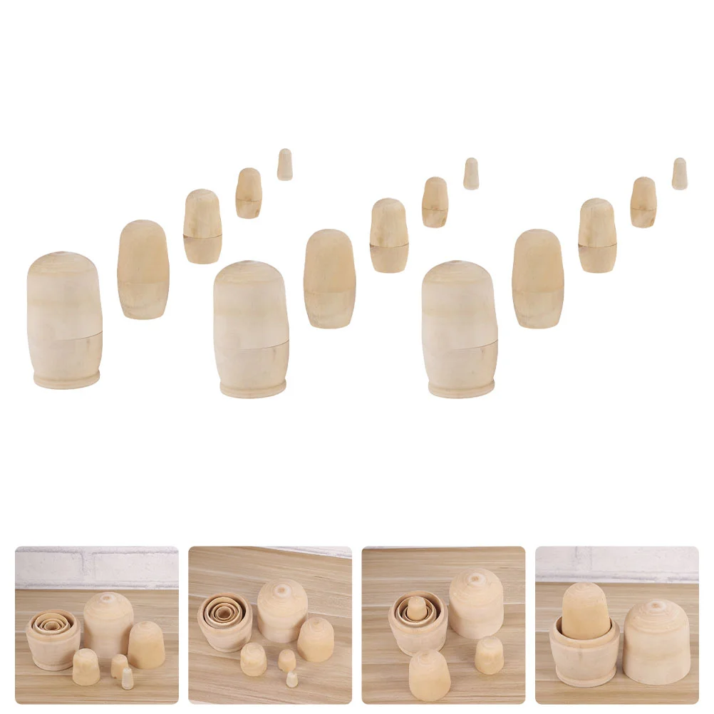 3 Sets Stacking Toy White Matryoshka Model Desktop Decors Children Gift Modeling Toys Graffiti Toddler 
3 Sets Stacking Toy White Matryoshka Model Desktop Decors Children Gift Modeling Toys Graffiti Toddler