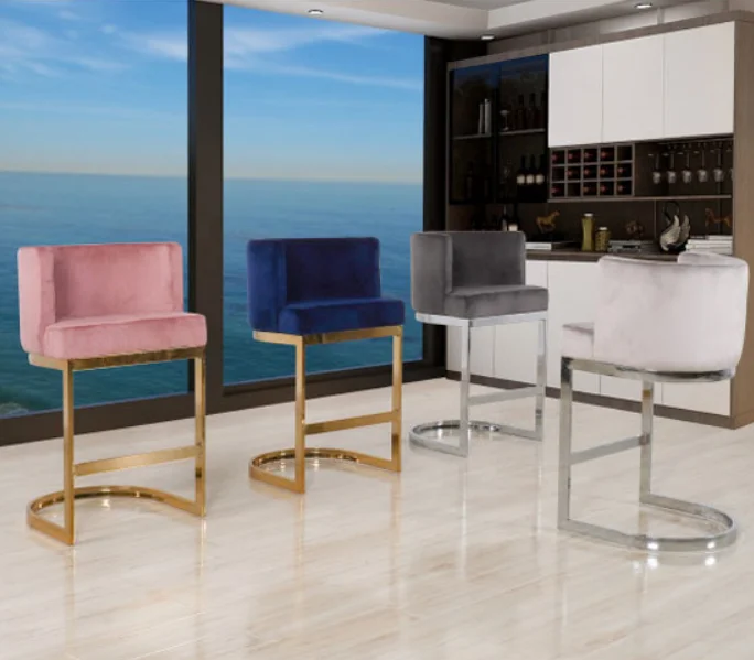 Modern Gold Bar Chair Stainless Steel High Foot Stool Counter Chair For Hotel Cafe Home
Modern Gold Bar Chair Stainless Steel High Foot Stool Counter Chair For Hotel Cafe Home