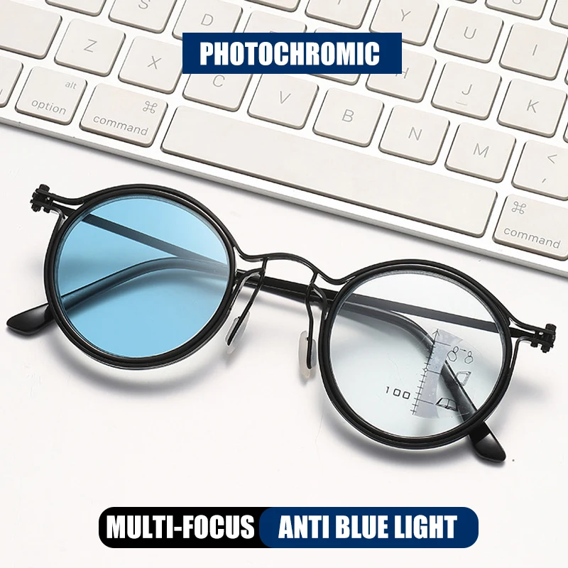 Очки для чтения в круглой оправе из нержавеющей стали
Очки для чтения в круглой оправе из нержавеющей стали