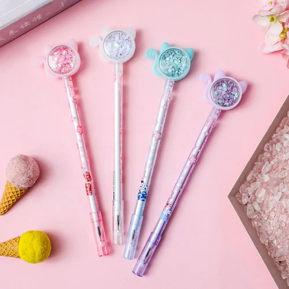 Sequin Stationery Students Writing Tools Signature Pen Gel Pens Cat Tail Shape Neutral Pen
Sequin Stationery Students Writing Tools Signature Pen Gel Pens Cat Tail Shape Neutral Pen