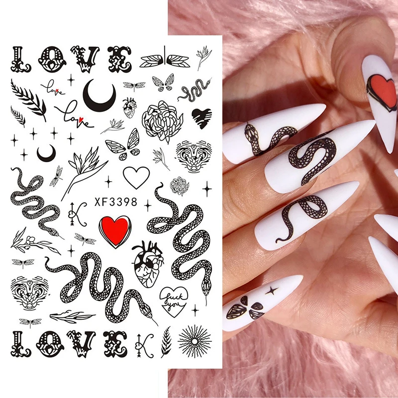 Snake Leopard Pattern 3D Nail Art Stickers Animals Skin Design Transfer Sliders Flowers Leaf Nail Decals DIY Nail Art Decoration 
Snake Leopard Pattern 3D Nail Art Stickers Animals Skin Design Transfer Sliders Flowers Leaf Nail Decals DIY Nail Art Decoration