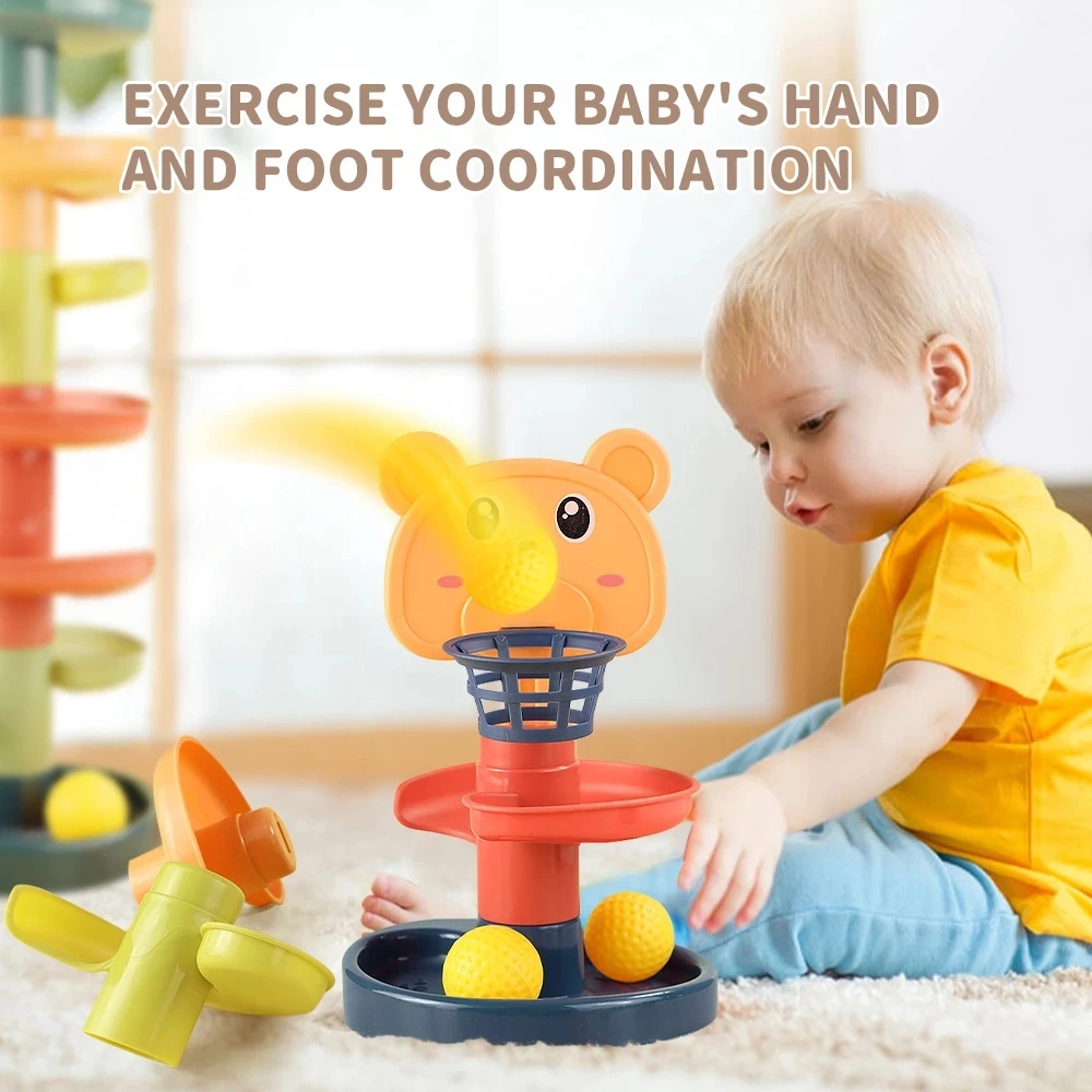Children‘s Toy Rolling Ball Pile Tower Training Toys Track Rolling Ball Set Educational Toy Rotating Ball Baby Toy
Children‘s Toy Rolling Ball Pile Tower Training Toys Track Rolling Ball Set Educational Toy Rotating Ball Baby Toy