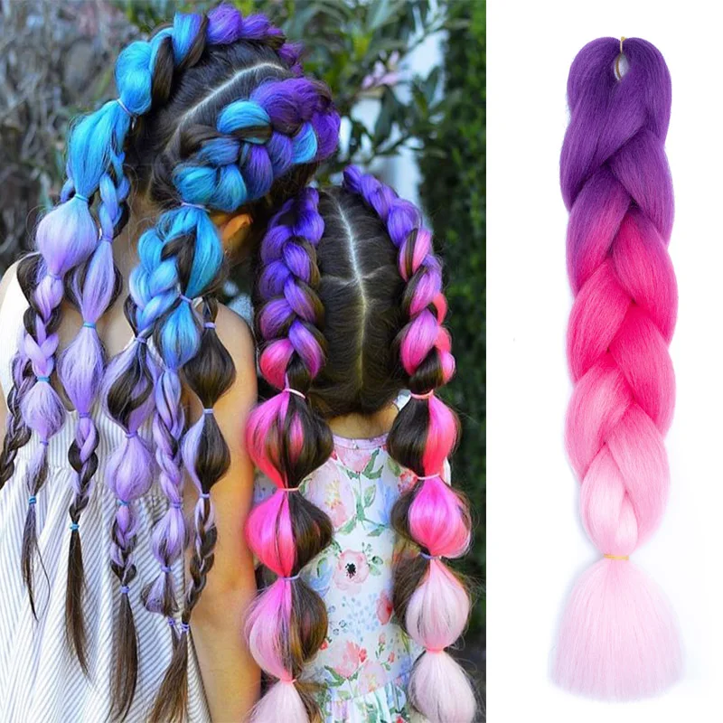 Beyond 4 Colors Mix Braiding Hair Pink Purple Blue Ombre Synthetic Jumbo Braids Hair Extension for Black Women
Beyond 4 Colors Mix Braiding Hair Pink Purple Blue Ombre Synthetic Jumbo Braids Hair Extension for Black Women