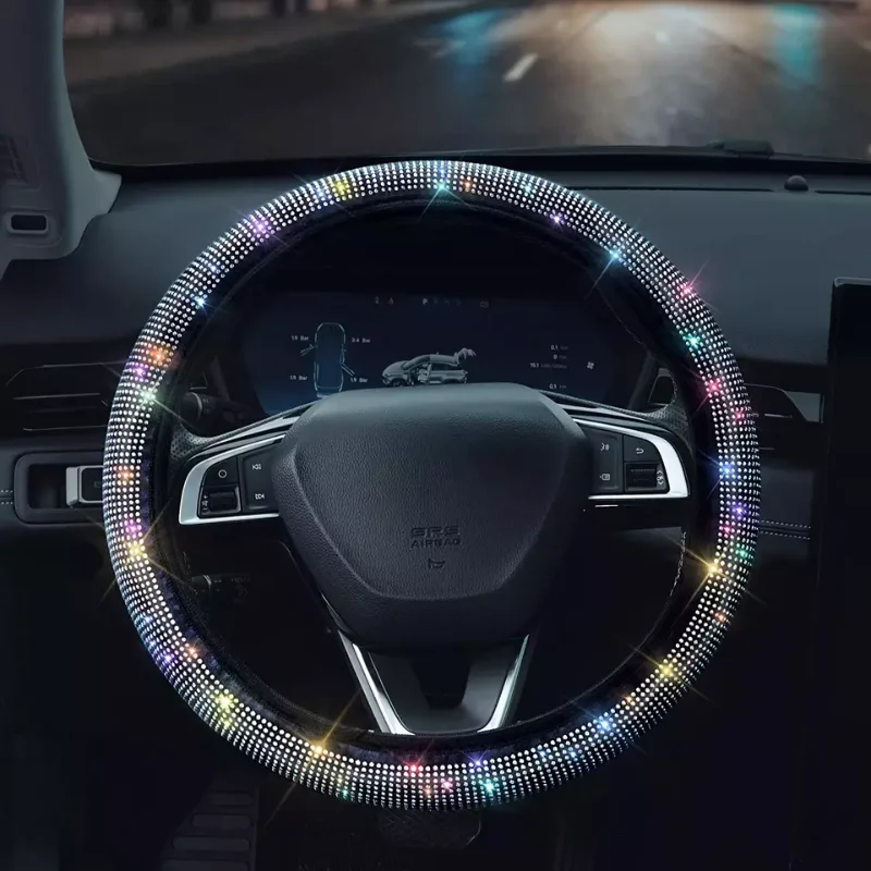Car Steering Wheel Cover with Bling Diamond Sparkling Car Steering Wheel Protector Vehicle Auto Decoration Carbon Fiber
Car Steering Wheel Cover with Bling Diamond Sparkling Car Steering Wheel Protector Vehicle Auto Decoration Carbon Fiber
