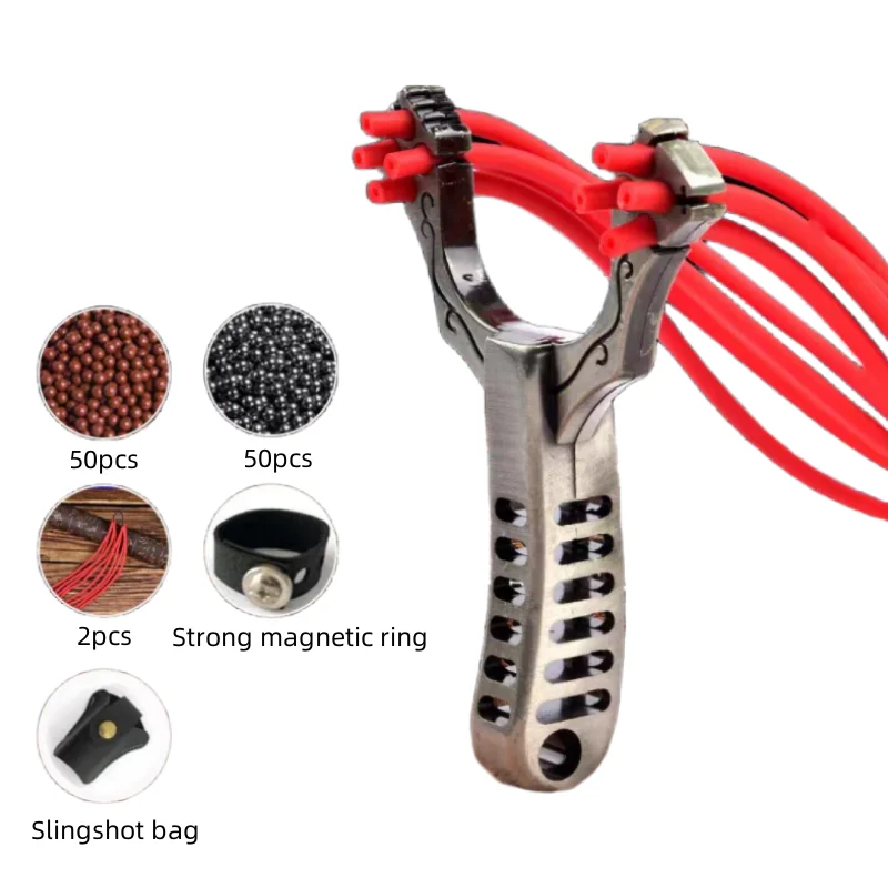 Stainless Steel Professional High-Precision Four-card Slingshot Outdoor Hunting Steel Slingshot Shooting toy Slingshot 
Stainless Steel Professional High-Precision Four-card Slingshot Outdoor Hunting Steel Slingshot Shooting toy Slingshot