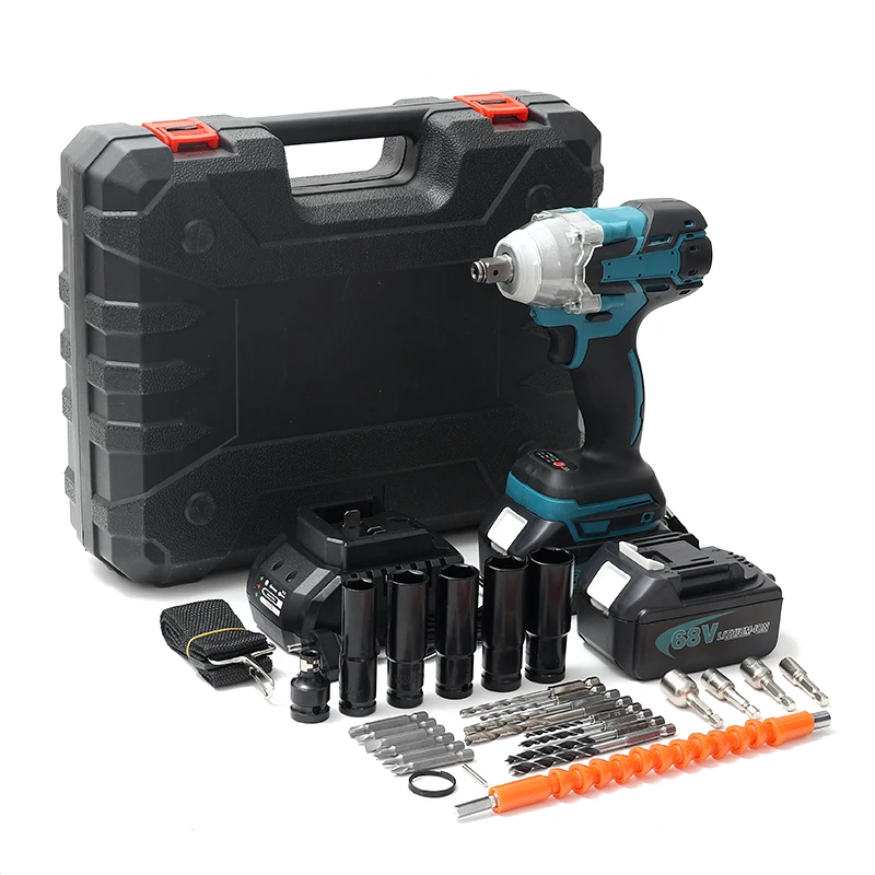 Electric Impact Wrench 1/2'' Screwdriver Socket 2 IN 1 Brushless Cordless Wrench Power Tool Set With Batteries And Accessories
Electric Impact Wrench 1/2'' Screwdriver Socket 2 IN 1 Brushless Cordless Wrench Power Tool Set With Batteries And Accessories