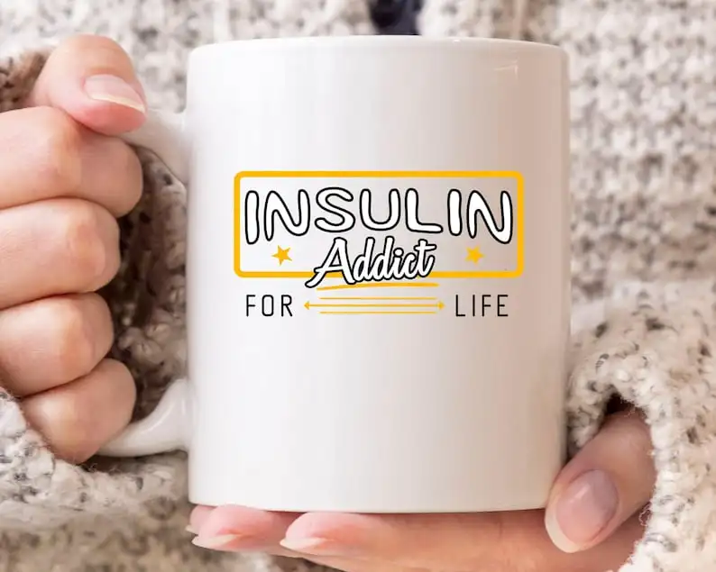Insulin Addict For Life Mug, Cute Diabetes Awareness Coffee Cup For Diabetic, Type 1 2 Diabetes Support Gift, Diabetic Warrior M
Insulin Addict For Life Mug, Cute Diabetes Awareness Coffee Cup For Diabetic, Type 1 2 Diabetes Support Gift, Diabetic Warrior M