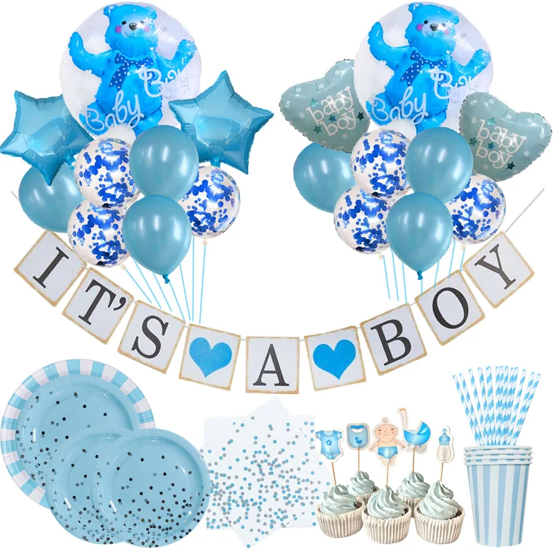 Baby Shower Girl Boy Decoration It's A Boy Banner Oh Baby Bear Balloons Set Gender Reveal Kid Birthday Party Supplies Decoration
Baby Shower Girl Boy Decoration It's A Boy Banner Oh Baby Bear Balloons Set Gender Reveal Kid Birthday Party Supplies Decoration