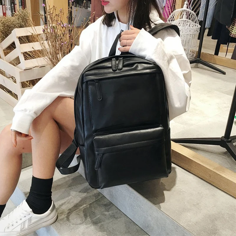 SEETIC Quality Pu Leather Backpack Unisex Solid Color Laptop Usb Backpack Anti Theft Travel Bag Women Fashion Backpack Female
SEETIC Quality Pu Leather Backpack Unisex Solid Color Laptop Usb Backpack Anti Theft Travel Bag Women Fashion Backpack Female