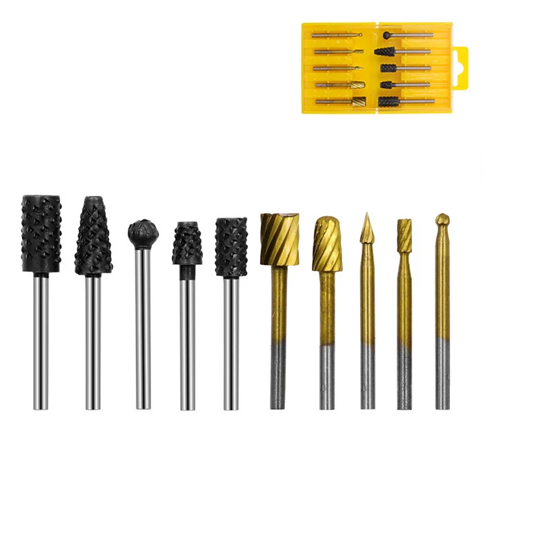 10Pcs Hss Rotary Files Burr Drill Rotating Thorn Head Electric Grinding Head Electric Rotary File Bit DIY Woodworking Tools
10Pcs Hss Rotary Files Burr Drill Rotating Thorn Head Electric Grinding Head Electric Rotary File Bit DIY Woodworking Tools