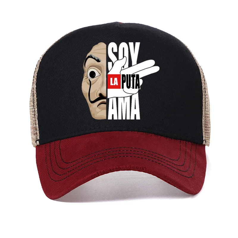 Maycaur The House of Paper men Dad hat New Money Heist Women La Casa De Papel baseball cap Summer cool Mesh Breathable hats
Maycaur The House of Paper men Dad hat New Money Heist Women La Casa De Papel baseball cap Summer cool Mesh Breathable hats
