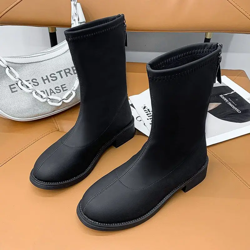42 Yards Plus Size Women's Shoes Retro Square Head Flat Booties Women's British Style Joker Elastic Soft Leather Women's Boots
42 Yards Plus Size Women's Shoes Retro Square Head Flat Booties Women's British Style Joker Elastic Soft Leather Women's Boots