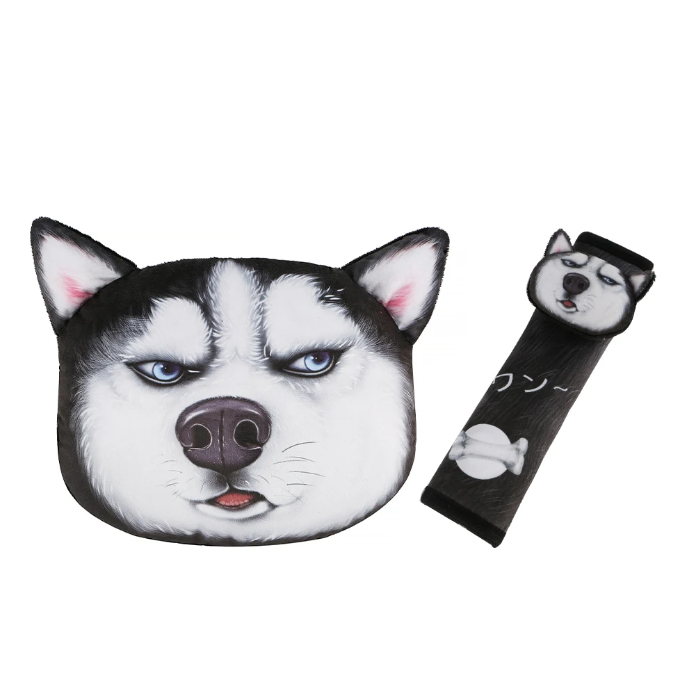 3D Printed Headrest Pillow Stuffed Neck Support Cartoon Husky Seat Belt Shoulder Pad Tissue Box Interior Accessories for Women
3D Printed Headrest Pillow Stuffed Neck Support Cartoon Husky Seat Belt Shoulder Pad Tissue Box Interior Accessories for Women