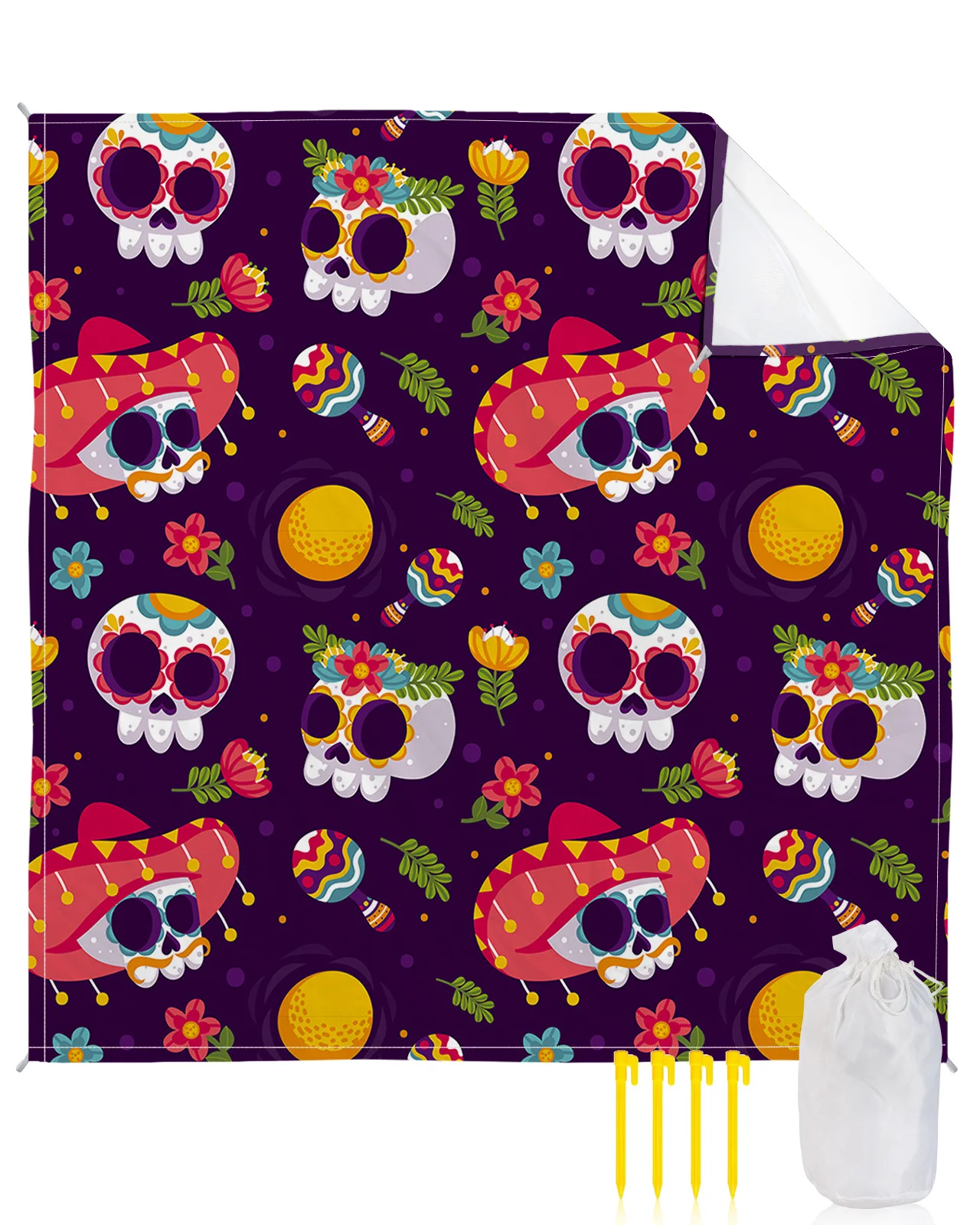 Skull Hat Beach Mat Waterproof Portable Camping Outdoor Beach Blanket Picnic Mat
Skull Hat Beach Mat Waterproof Portable Camping Outdoor Beach Blanket Picnic Mat