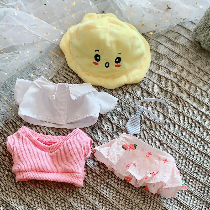 20cm Cotton Stuffed Idol Doll Clothes Mini Skirt T-shirt Outfit Kids Toys Accessories Gift Cartoon Kawaii Skz Kpop Star
20cm Cotton Stuffed Idol Doll Clothes Mini Skirt T-shirt Outfit Kids Toys Accessories Gift Cartoon Kawaii Skz Kpop Star
