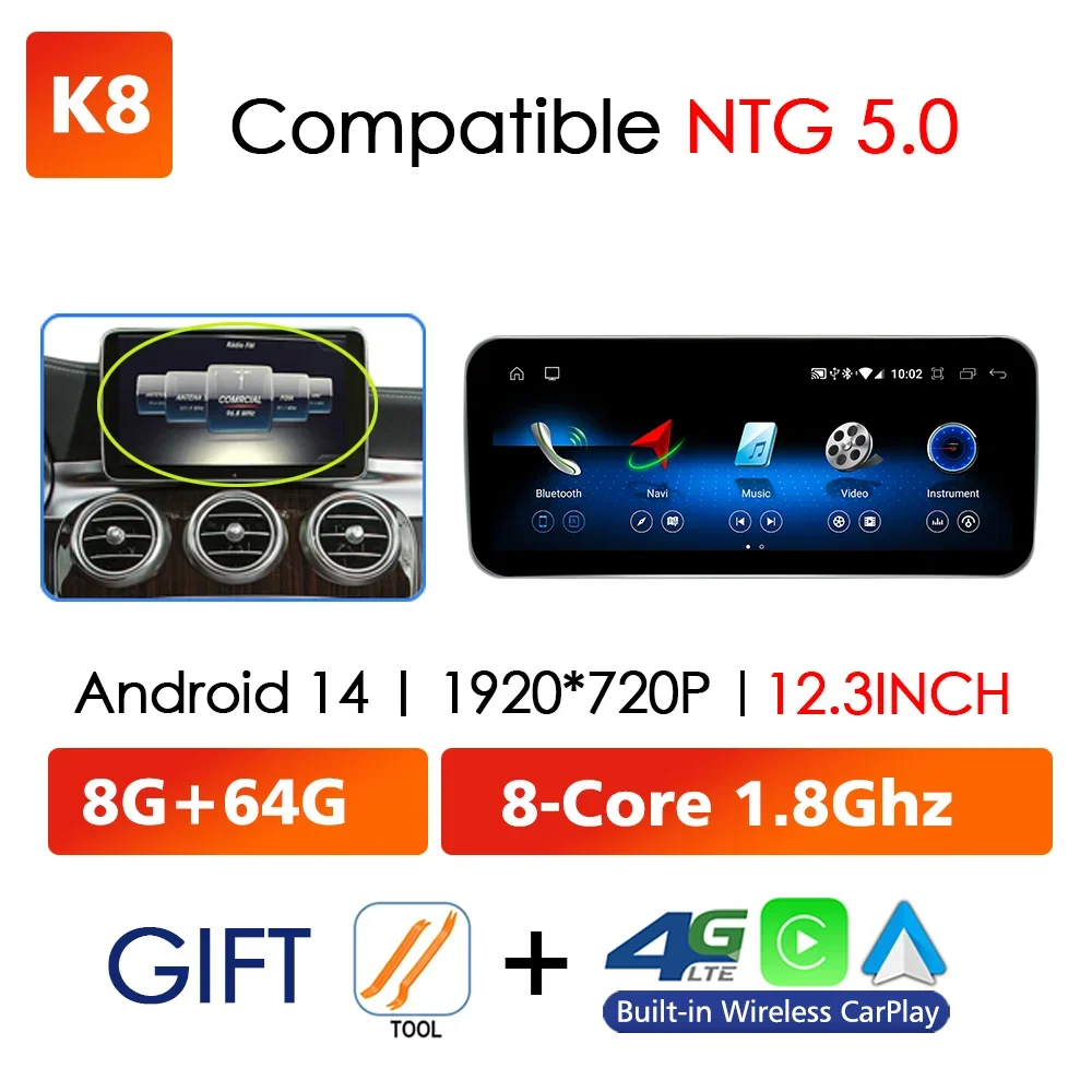 Android 14, беспроводной CarPlay для Mercedes Benz G Class W463 2013-2019, мультимедийный плеер, навигация, GPS, Wi-Fi, стерео, авторадио
Android 14, беспроводной CarPlay для Mercedes Benz G Class W463 2013-2019, мультимедийный плеер, навигация, GPS, Wi-Fi, стерео, авторадио
