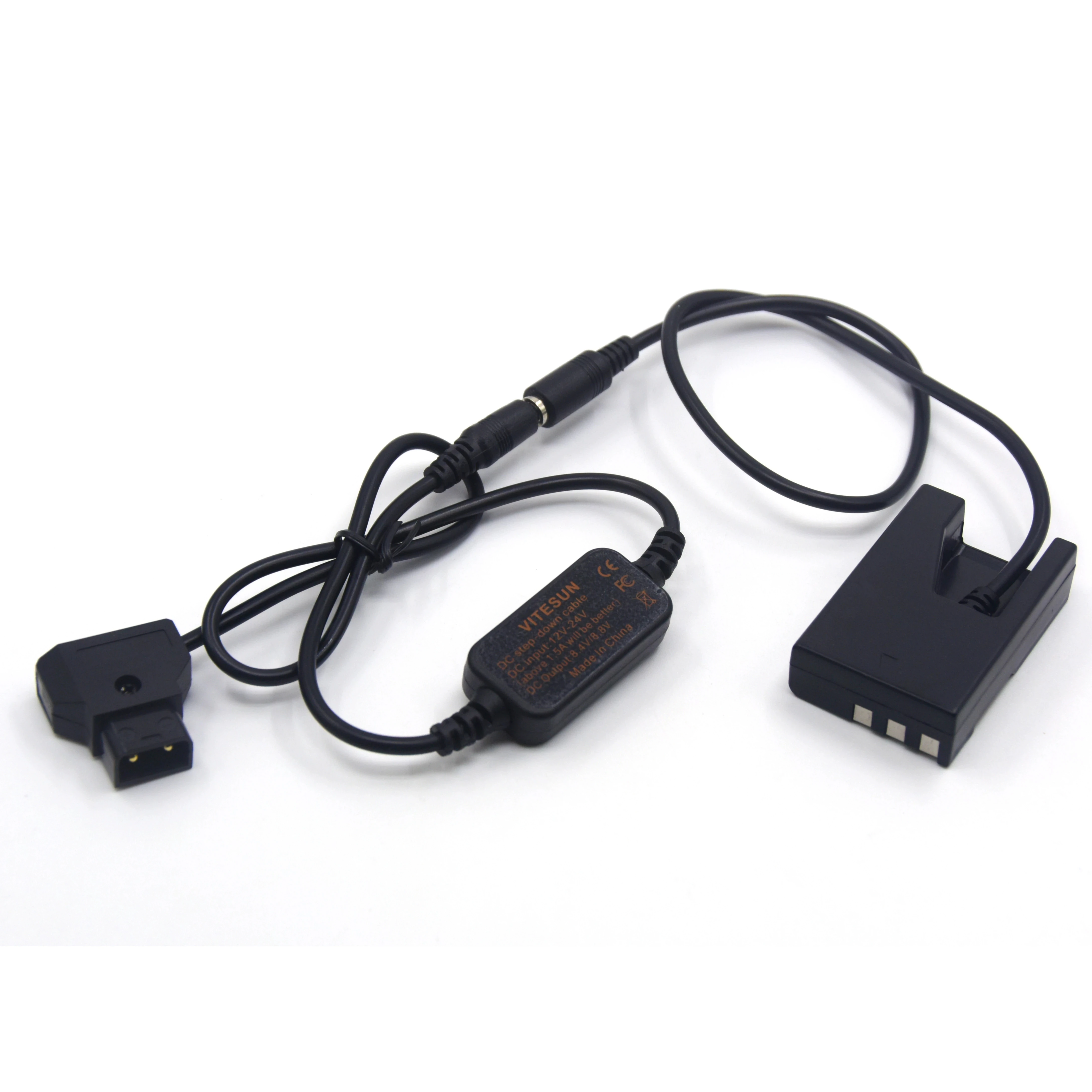 

D-TAP Dtap 12-24V Power Step-down Cable EH-5A EP-5 DC Coupler EN-EL9 Dummy Battery For Nikon D40 D40X D60 D3000 D5000 Camera