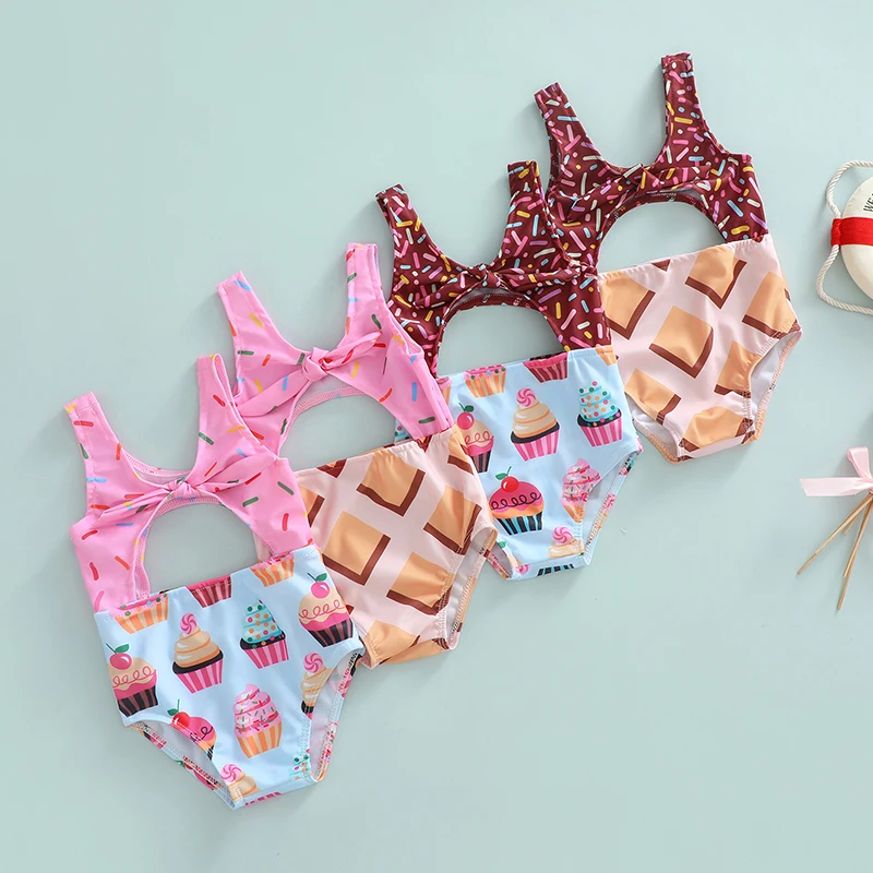 Kids Baby Girls Bodusuit Swimsuits Biscuit/Cake Print Sleeveless V-neck Cutout Bathing Suit Swimwear 1-6Years
Kids Baby Girls Bodusuit Swimsuits Biscuit/Cake Print Sleeveless V-neck Cutout Bathing Suit Swimwear 1-6Years