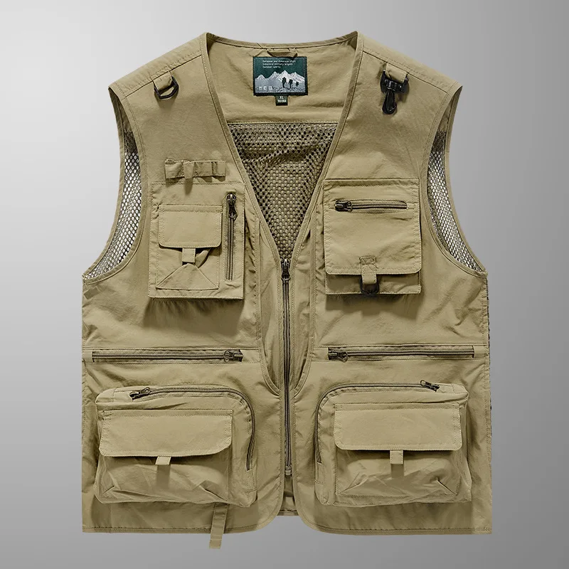 New Multi Pocket Mesh Vest Men's Tank Top Thin Fishing Photography Breathable Middle and Youth Pockets Outerwear Coats
New Multi Pocket Mesh Vest Men's Tank Top Thin Fishing Photography Breathable Middle and Youth Pockets Outerwear Coats