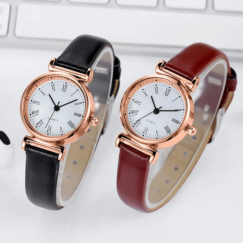 Luxury Small Dial Womens Watches Fashion Roman Numerals Elegant Rose Gold Thin Quartz Watch Ladies Leather Strap Gifts Clock New
Luxury Small Dial Womens Watches Fashion Roman Numerals Elegant Rose Gold Thin Quartz Watch Ladies Leather Strap Gifts Clock New