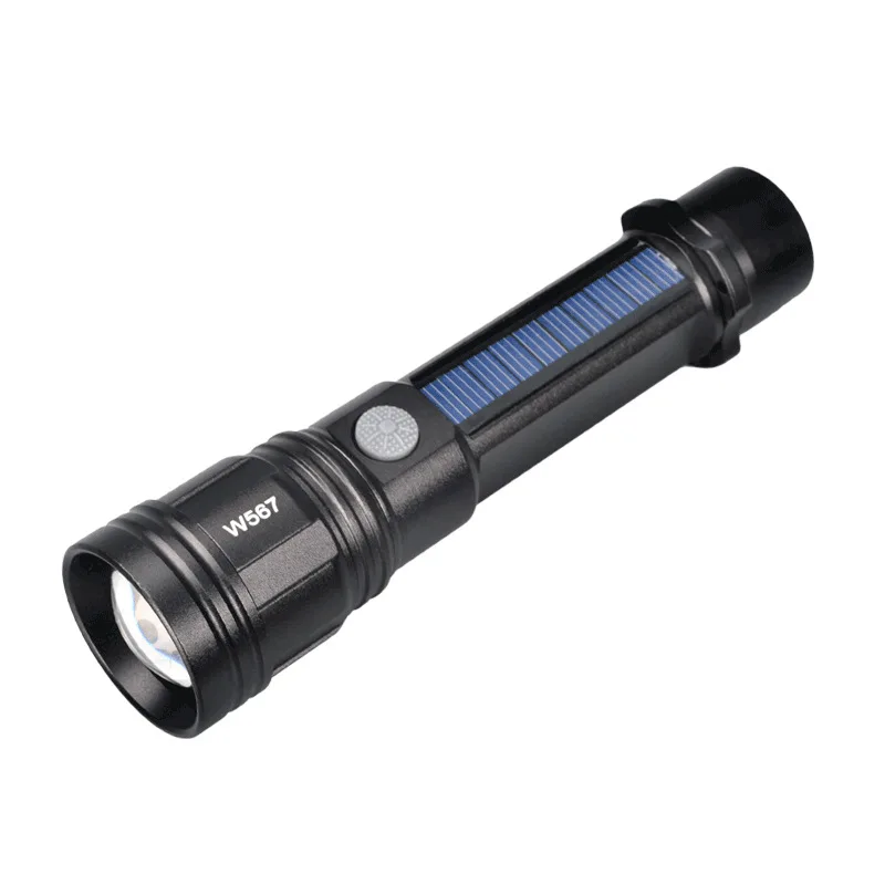 Strong light flashlight USB solar charging mini zoom waterproof long-range camping carry-on flashlight
Strong light flashlight USB solar charging mini zoom waterproof long-range camping carry-on flashlight